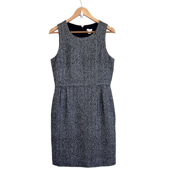 J Crew Dark Academia Tweed Dress Size 8 Herringbone Preppy Academia School Girl - Picture 1 of 8